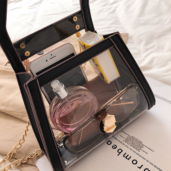 Стилна дамска чанта от еко кожа в три цвята и метално закопчаване