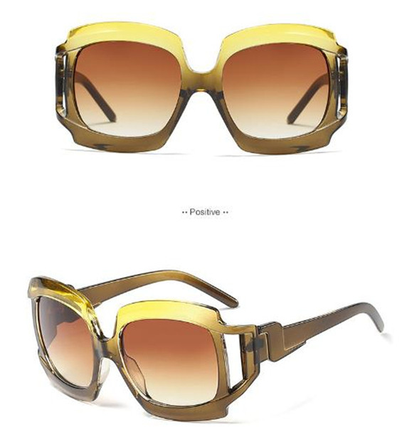 Ochelari de soare eleganti de dama cu rama lata in mai multe culori