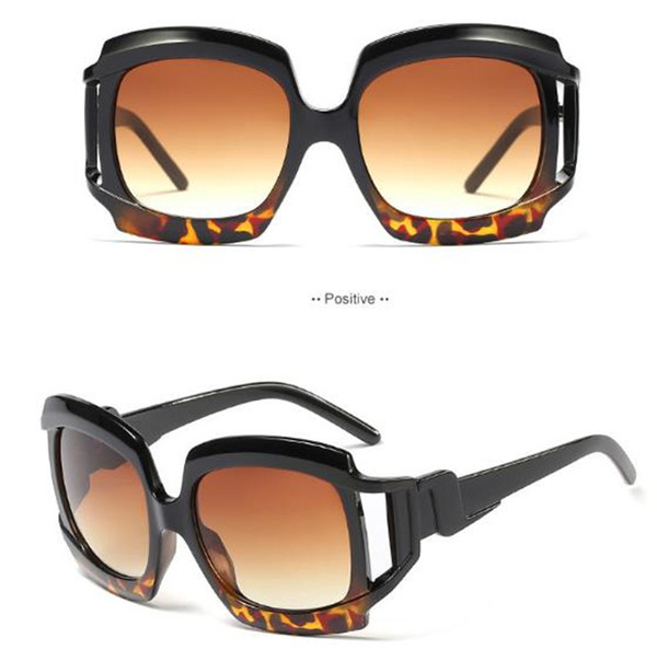 Ochelari de soare eleganti de dama cu rama lata in mai multe culori