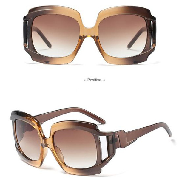 Ochelari de soare eleganti de dama cu rama lata in mai multe culori