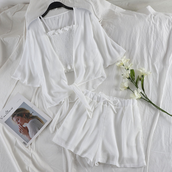 Модерен дамски комплект от три части в няколко цвята