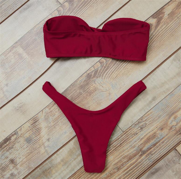 Дамски бански костюм от  две части в няколко цвята