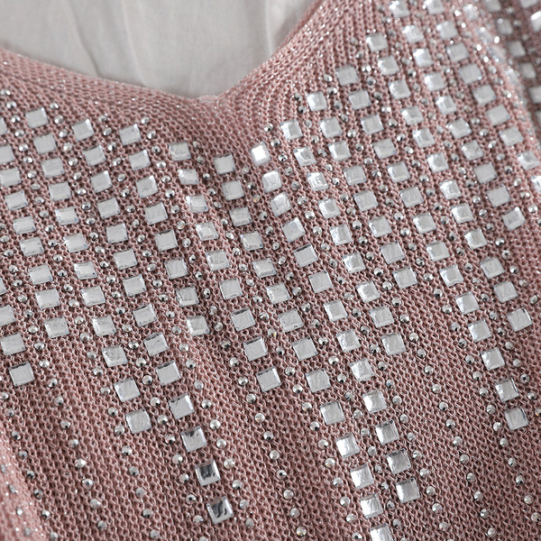 Модерен дамски потник с камъни в няколко цвята