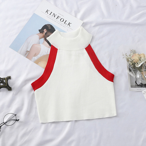 Maieu modern de damă, cu decolteu O și umerii goi, în două culori