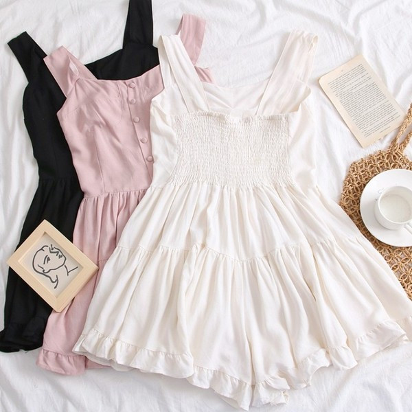 Salopeta casual dama cu nasturi in trei culori