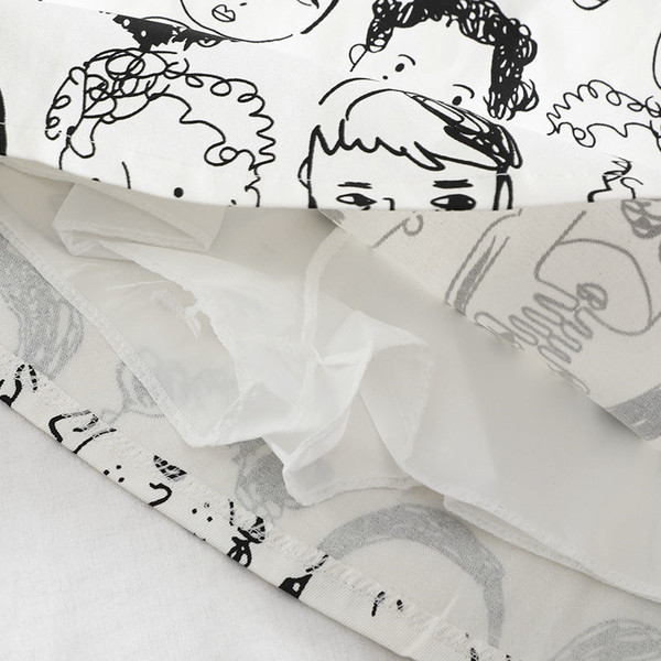 Ежедневна дамска пола с апликация в два цвята