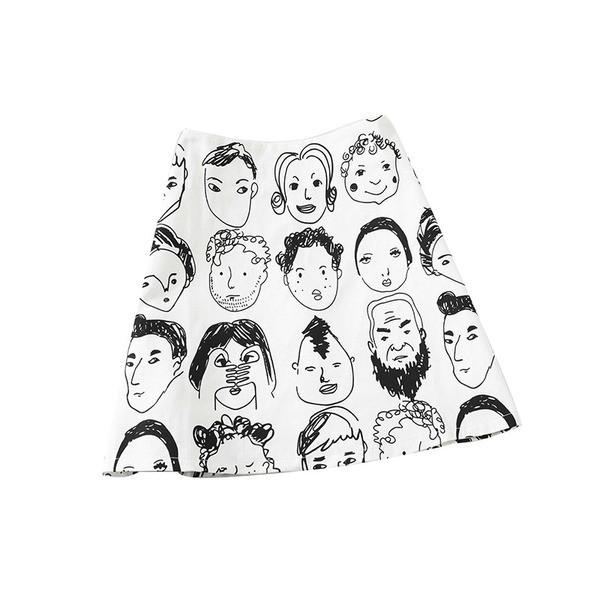 Ежедневна дамска пола с апликация в два цвята