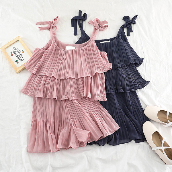 Модерен дамски комплект от две части в три  цвята 