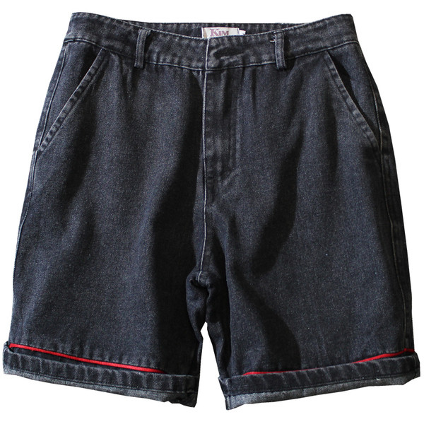 Ежедневни мъжки къси панталони в черен цвят 