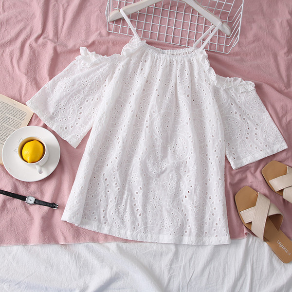 Set modern pentru femei din două părți în alb