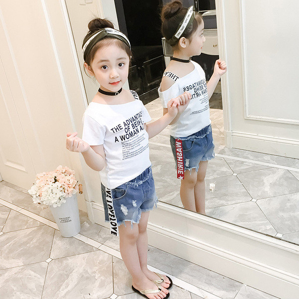 Set copii pentru fete in galben si alb