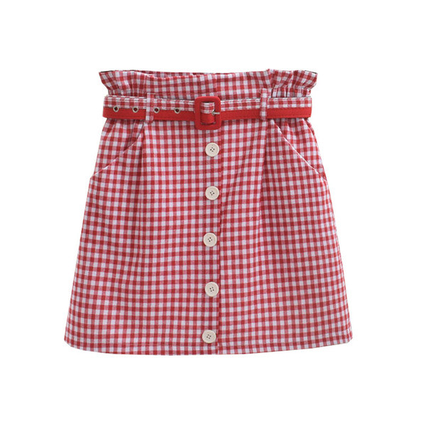 Fusta dama in carouri in trei culori