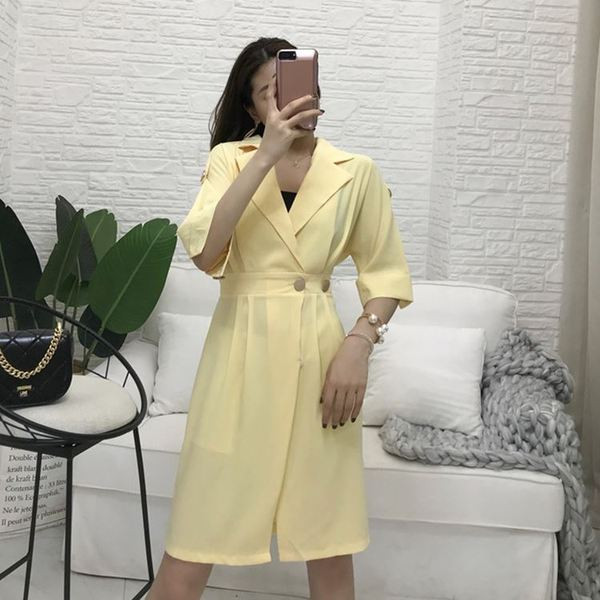 Rochie de dama actuala cu decolteu in V si maneci 3/4 in mai multe culori