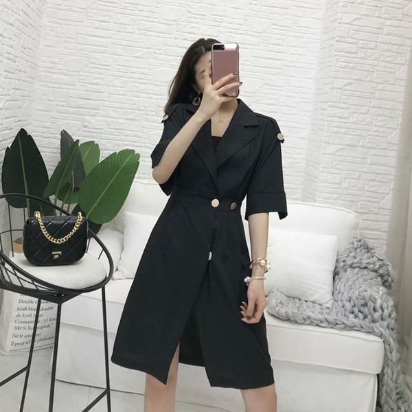 Rochie de dama actuala cu decolteu in V si maneci 3/4 in mai multe culori