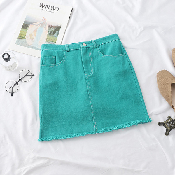 Fusta de dama moderna in patru culori cu buzunare