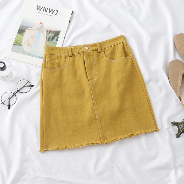 Fusta de dama moderna in patru culori cu buzunare