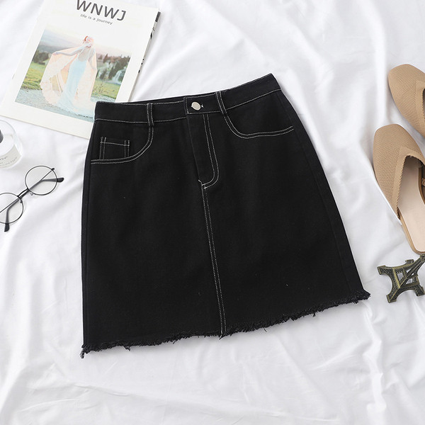 Fusta de dama moderna in patru culori cu buzunare