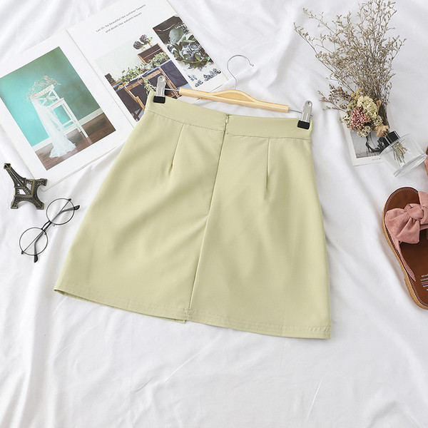 Fusta de dama moderna cu talie inalta in cinci culori