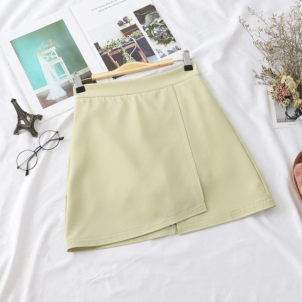 Fusta de dama moderna cu talie inalta in cinci culori