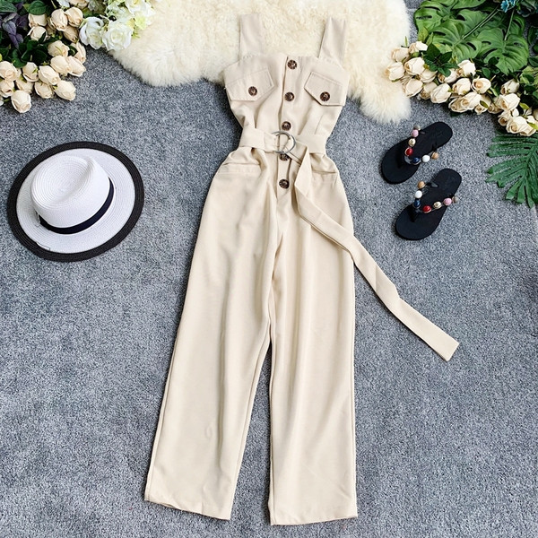 Salopeta lunga de dama cu curea in doua culori