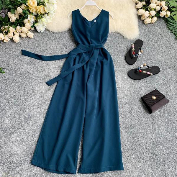 Salopeta lunga de dama cu panglica in mai multe culori