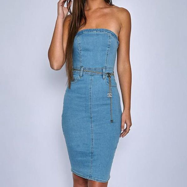 Rochie de damă modernă din denim model Slim