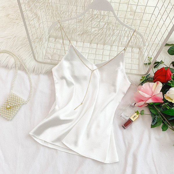 Maieu elegant de damă, cu element de lanț în mai multe culori