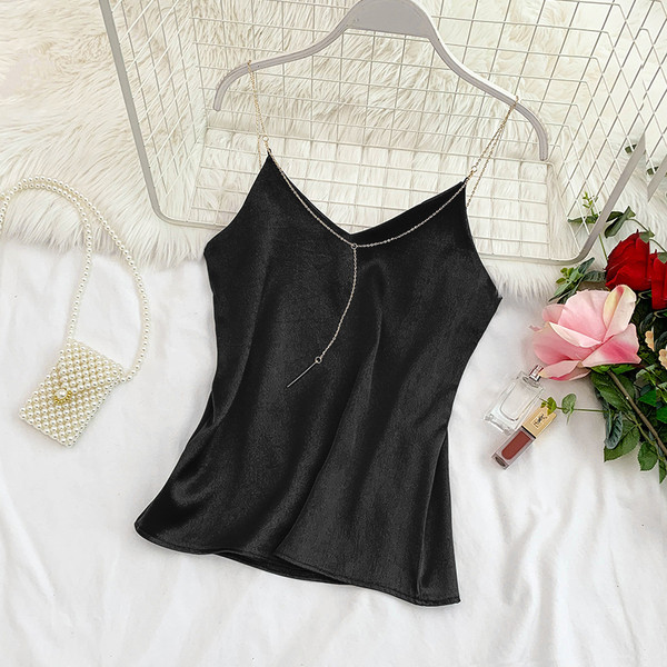 Maieu elegant de damă, cu element de lanț în mai multe culori