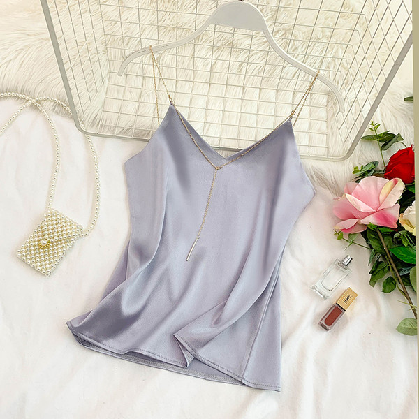 Maieu elegant de damă, cu element de lanț în mai multe culori