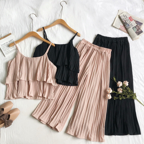 Set de dama modern din doua parti in culori diferite si bretele subtiri