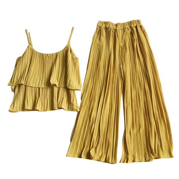 Set de dama modern din doua parti in culori diferite si bretele subtiri