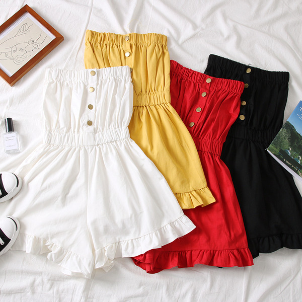 Salopeta de dama moderna cu nasturi in diferite culori