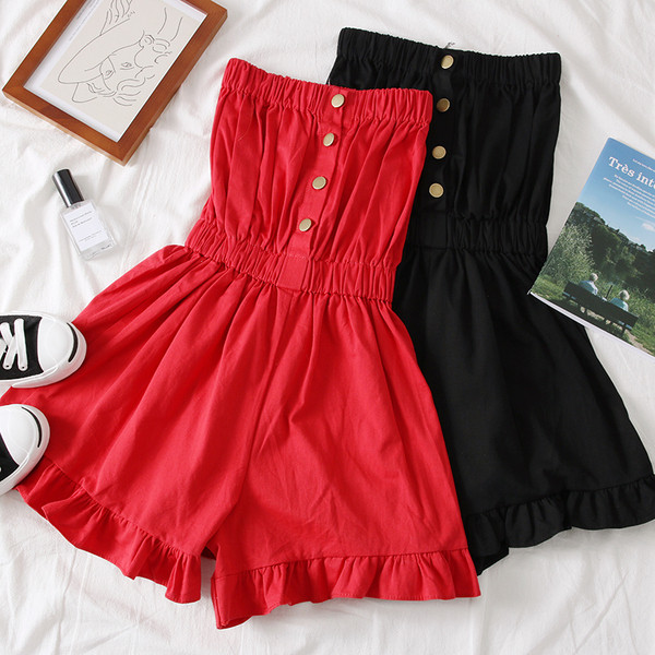 Salopeta de dama moderna cu nasturi in diferite culori