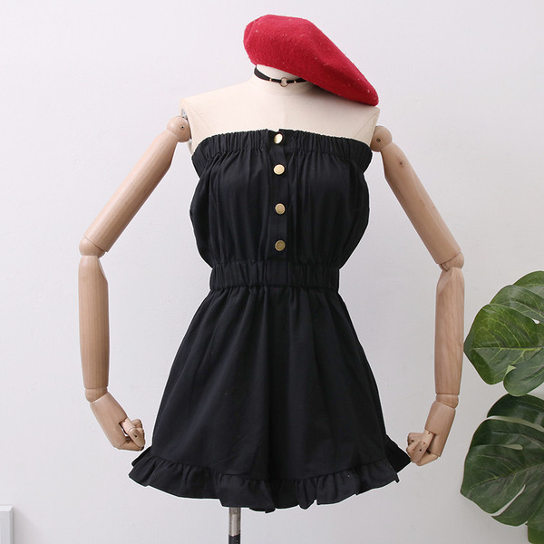 Salopeta de dama moderna cu nasturi in diferite culori