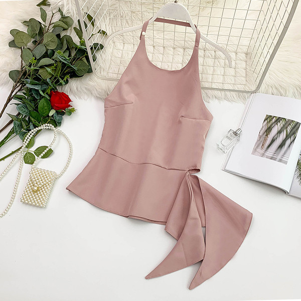 Maieu modern de dama cu cravate in mai multe culori