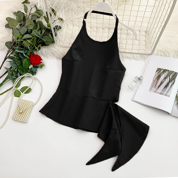 Maieu modern de dama cu cravate in mai multe culori