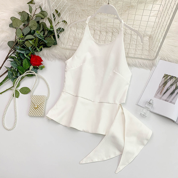 Maieu modern de dama cu cravate in mai multe culori