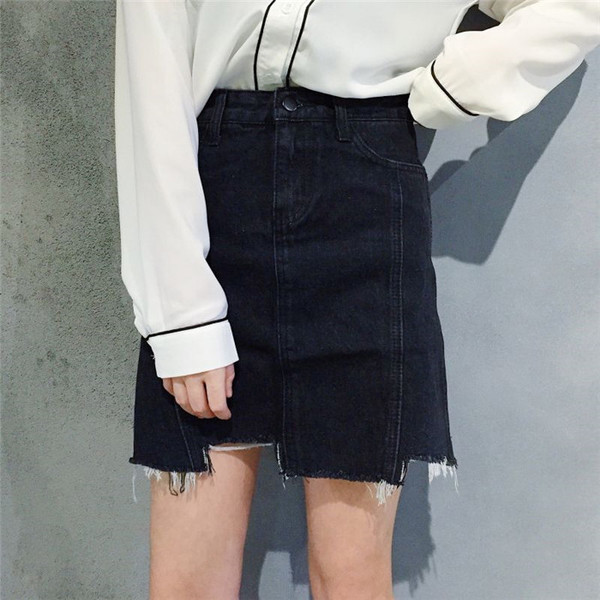 Fusta casual de dama in negru