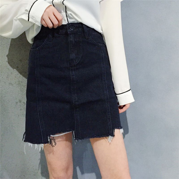 Fusta casual de dama in negru