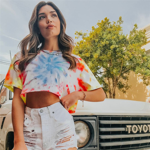 Tricou casual de dama colorat