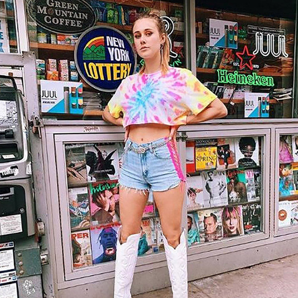 Tricou casual de dama colorat