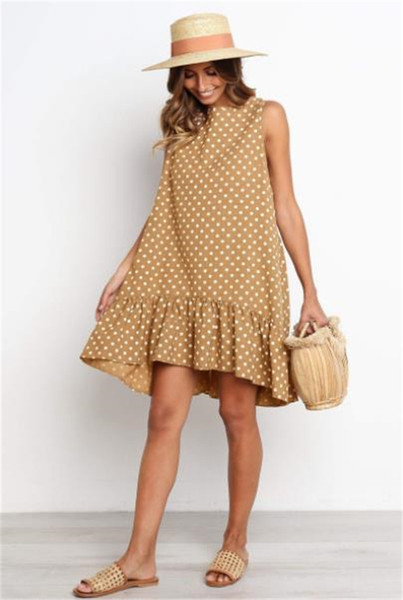 Rochie de vara de dama moderna cu buline model lat in mai multe culori