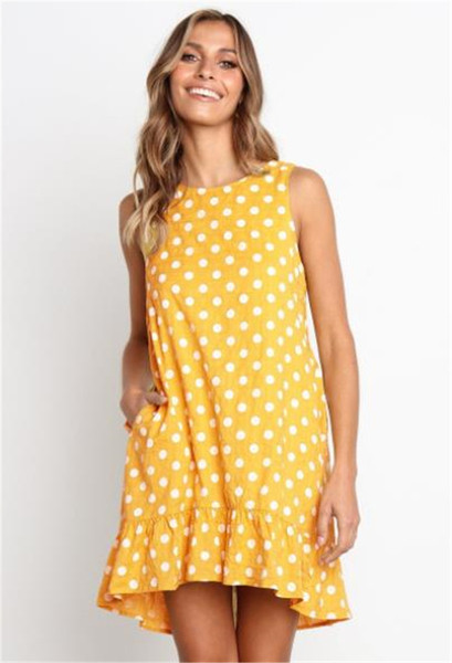 Rochie de vara de dama moderna cu buline model lat in mai multe culori