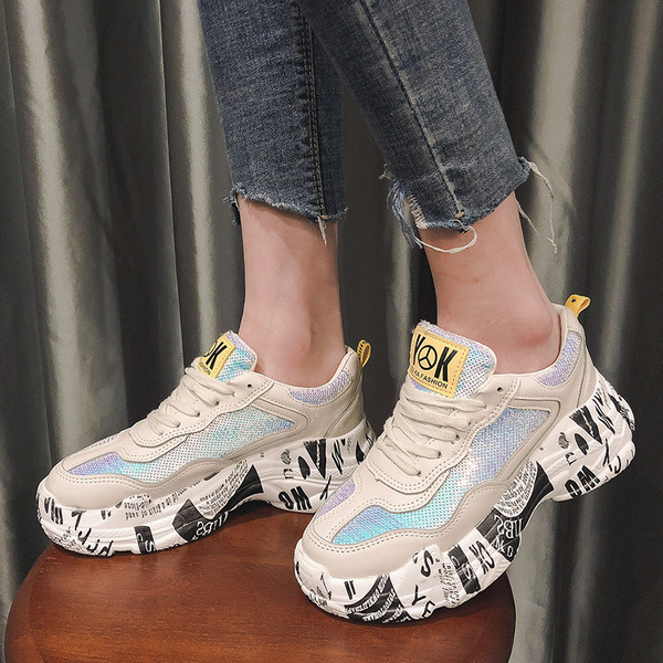 Adidasi moderni de dama in doua culori