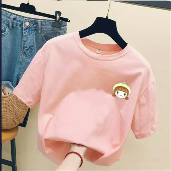 Tricou casual dama in aplicatie - trei culori