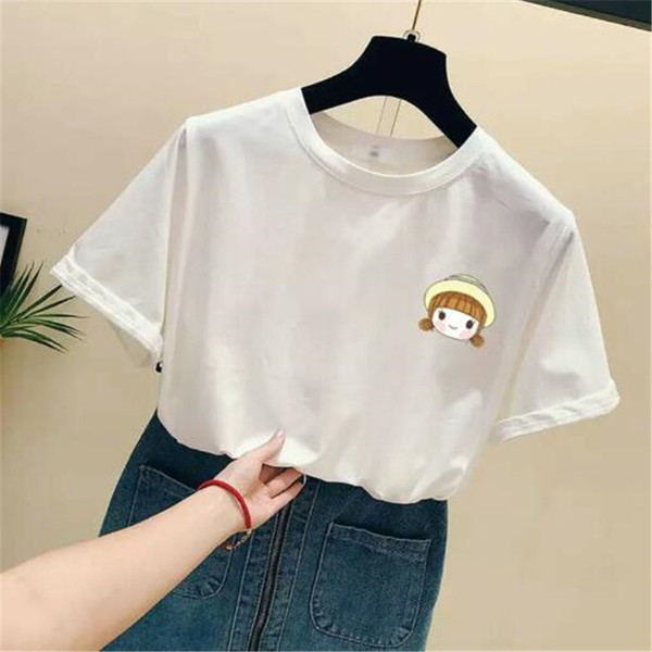 Tricou casual dama in aplicatie - trei culori