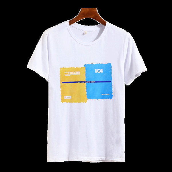 Tricou barbatesc modern cu aplicatie - trei culori