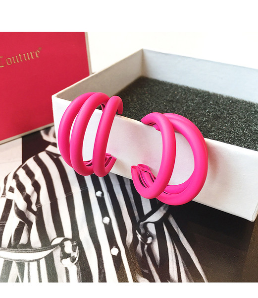 Cercei moderni de dama in patru culori