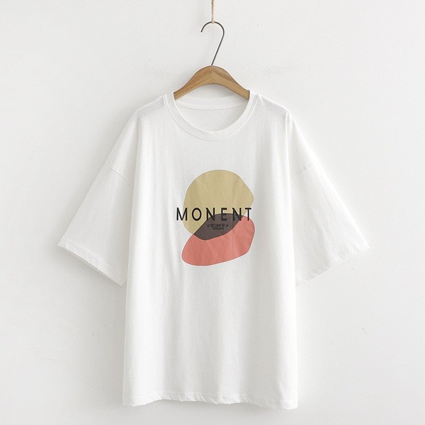 Tricou dama alb-negru