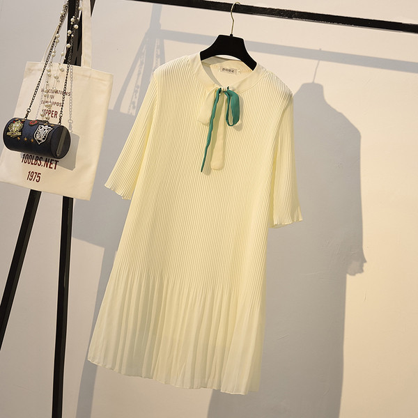 Rochie moderna de dama cu maneci 3/4 in doua culori